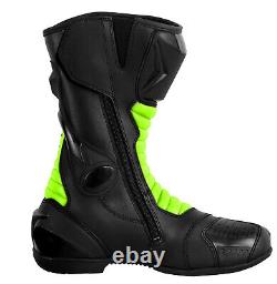Motorbike Motorcycle Racing Suit Jacket Trousers Leather Waterproof Boots Gloves