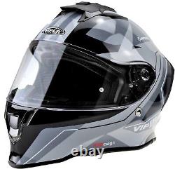 Motorcycle Full Face Helmet Viper RS55 Quad Scooter Motorbike Crash Helmets Grey