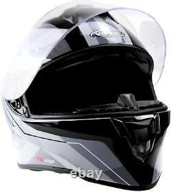 Motorcycle Full Face Helmet Viper RS55 Quad Scooter Motorbike Crash Helmets Grey