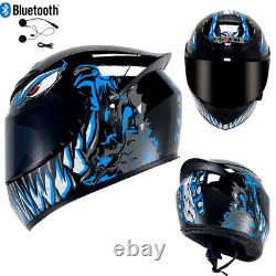 Motorcycle Helmets Bluetooth Motorbike Crash Crusier Bike Full Face Helmets ECE