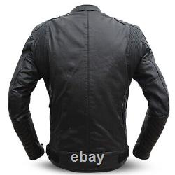 Motorcycle Leather Jacket Motorbike Genuine Black Biker Jacket