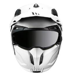 Mt Streetfighter Full Face Off Road Motorcycle Motorbike Crash Helmet White