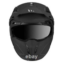 Mt Streetfighter Sv Solid Matt Black Modular Motorcycle Motorbike Bike Helmet