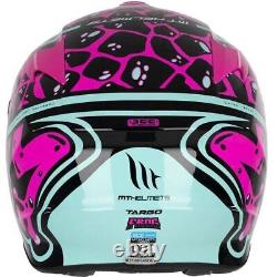 Mt Targo Full Face Ece Acu Motorcycle Motorbike Helmet Frog Pink Gloss