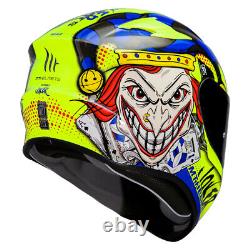 Mt Targo Full Face Ece Acu Motorcycle Motorbike Helmet Viper Joker