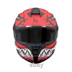 Mt Targo S Toby Full Face Ece22.06 Dot Motorcycle Motorbike Helmet C5 Matt Red