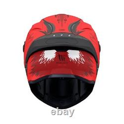 Mt Targo S Toby Full Face Ece22.06 Dot Motorcycle Motorbike Helmet C5 Matt Red