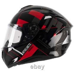 Mt Targo Veneris A4 Gloss Red Full Face Motorcycle Motorbike Bike Helmet