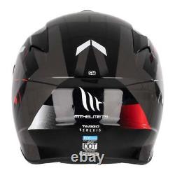 Mt Targo Veneris A4 Gloss Red Full Face Motorcycle Motorbike Bike Helmet