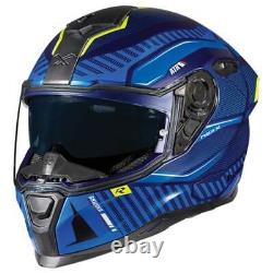 Nexx Sx. 100r Skidder Blue Neon Sport Urban Motorcycle Motorbike Bike Helmet