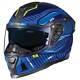 Nexx Sx. 100r Skidder Blue Neon Sport Urban Motorcycle Motorbike Bike Helmet