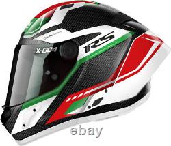 Nolan X-804 RS Ultra Carbon Maven White/Green/Red Sports Motorbike Helmet X-Lite