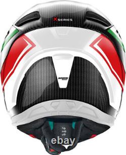 Nolan X-804 RS Ultra Carbon Maven White/Green/Red Sports Motorbike Helmet X-Lite