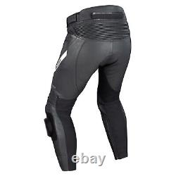 Oxford Nexus 1.0 Mens Leather Motorcycle Trousers Sports Bike Riding Pants Black