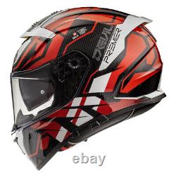 Premier Devil Jc 92 Black Red Full Face Motorcycle Motorbike Bike Helmet