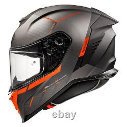 Premier Hyper Rs 93 Black Orange Full Face Motorcycle Motorbike Bike Helmet