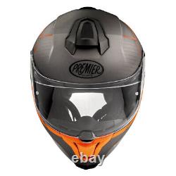 Premier Hyper Rs 93 Black Orange Full Face Motorcycle Motorbike Bike Helmet