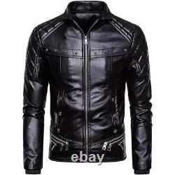 Real Leather Motorbike Jacket Genuine Cowhide Touring With Armour Biker Style