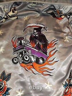 Rebel Reaper Custom Denim Motorcycle Vest Large