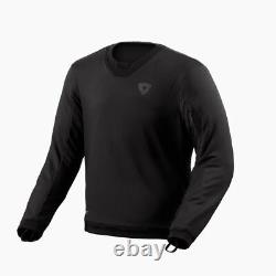 Rev'it! Crux Motorcycle Motorbike Protective Sweatshirt Black