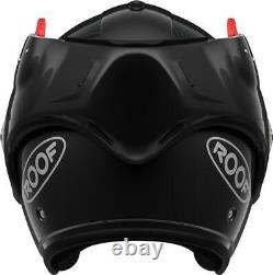 Roof Boxxer Carbon Flip Up Modular Motorcycle Motorbike Helmet Black