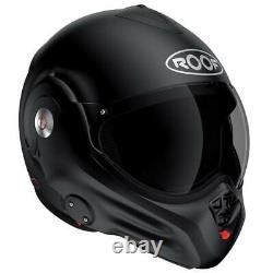 Roof Ro32 Desmo Matt Black Flip Up Front Motorcycle Motorbike Bike Helmet