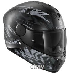 Shark D Skwal 2 Penxa Matt Black Motorcycle Motorbike Bike Helmet + Sun Visor