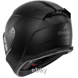 Shark D-Skwal 3 Blank Plain Matt Black Motorcycle Motorbike Bike Helmet