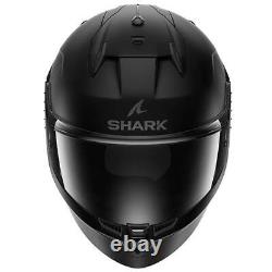 Shark D-Skwal 3 Blank Plain Matt Black Motorcycle Motorbike Bike Helmet