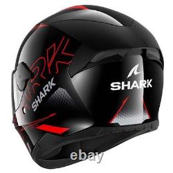 Shark D-skwal 2 Cadium Black Red Motorcycle Motorbike Bike Helmet