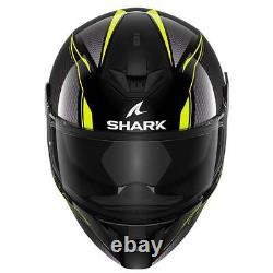 Shark D-skwal 2 Cadium Black Yellow Motorcycle Motorbike Bike Helmet