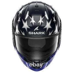 Shark Skwal I3 US Flag Blue Red White Motorcycle Motorbike Bike Touring Helmet