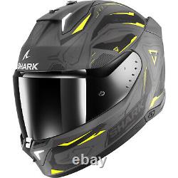 Shark Skwal i3 Linik Motorcycle Helmet & Visor Motorbike Full Face Lid ECE 22.06