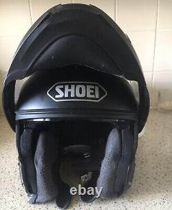 Shoei Neotec 2 motor bike Helmets black Flip Up ready Helmet Size Large 59-60cm