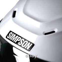 Simpson Speed Gloss White Motorcycle/Motorbike Full Face Helmet