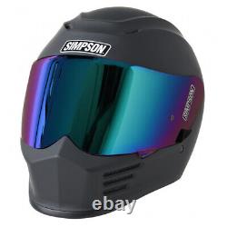 Simpson Speed Matt Black Motorcycle/Motorbike Full Face Helmet