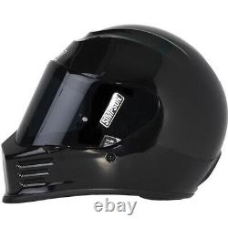 Simpson Speed Motorcycle Helmet & Visor Motorbike Bike Full Face Plain Solid Lid