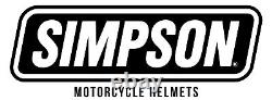 Simpson Venom Dual Visor Full Face Composite Motorcycle Motorbike Helmet Tanto