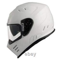 Simpson Venom Motorcycle Motorbike Full Face Helmet Gloss White Large