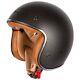 Spada Dark Star Open Face Motorcycle Motorbike Helmet Carbon / Tan
