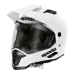 Spada Intrepid 2 Pearl White Motorcycle Motorbike Bike Touring Commuting Helmet