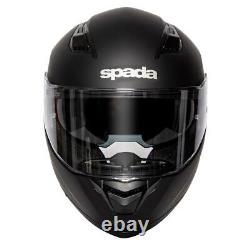 Spada Sp17 Plain Matt Black Motorcycle Motorbike Bike Scooter Atv Helmet