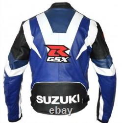 Suzuki Motorbike/Motorcycle Jacket Racing Riding Leather Bike Sports Men Jacket