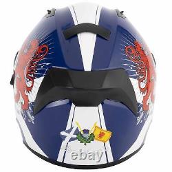 Vcan H128 Scotland Full Face Motorcycle Helmet DVS Motorbike ACU Bike Crash Lid