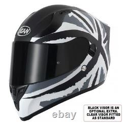 Vcan V128 Black Jack Motorcycle Motorbike Helmet ACU Gold Stamped