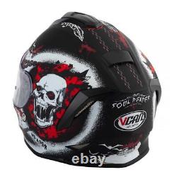 Vcan V151 Reaper Motorcycle Motorbike Helmet ACU Gold Stamped
