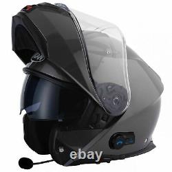 Vcan V272 Bluetooth Flip Front Flip Up Modular Motorbike Helmet Anthracite