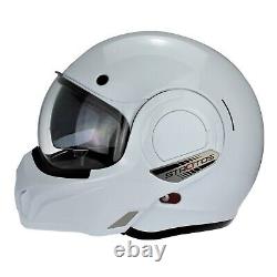ViPER F242 Flip Reverse Motorcycle Motorbike Road Crash Helmet White