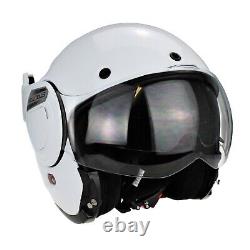 ViPER F242 Flip Reverse Motorcycle Motorbike Road Crash Helmet White