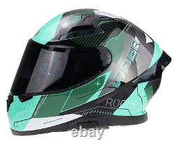 Viper Digital Rogue Rs-v95 Motorbike Helmet Full Face Acu Gold Dual Visor